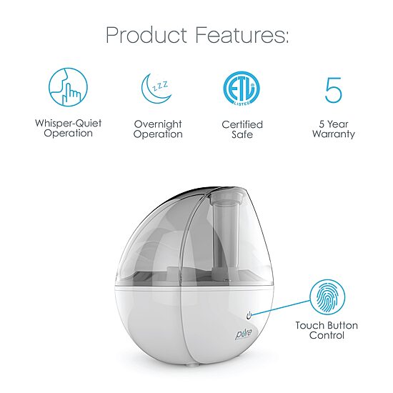 Pure Enrichment MistAire Ultrasonic Cool Mist Humidifier