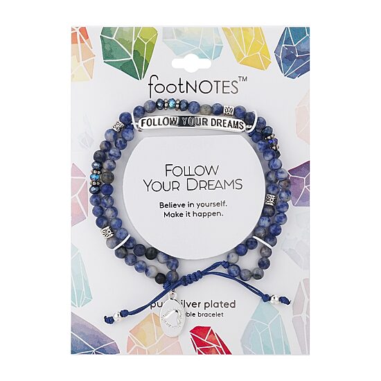 Footnotes Dream Silver Over Brass 8 1/2 Inch Link Bolo Bracelet