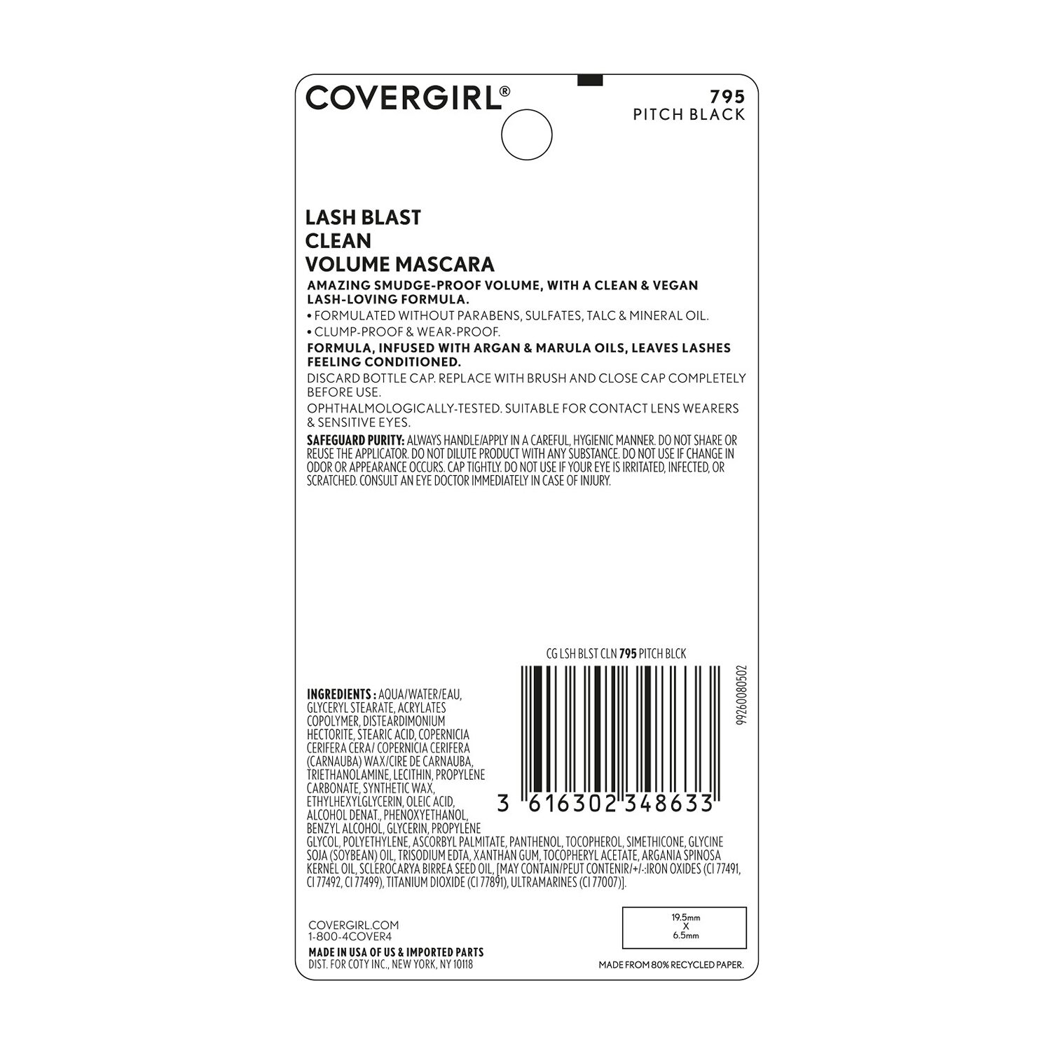 COVERGIRL Lash Blast Clean Mascara