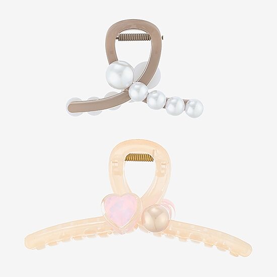 Arizona Simulated Pearl 2-pc. Hair Clip
