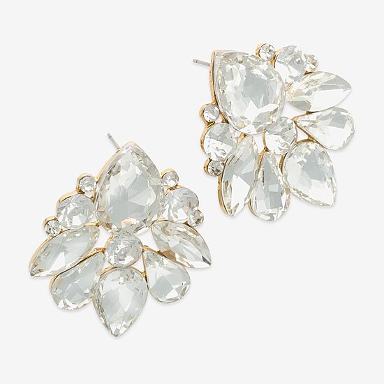 Bijoux Bar Gold Tone Womens Glass Drop Earrings