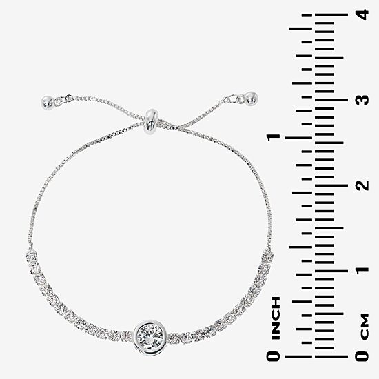 Sparkle Allure Light Up Box Womens Cubic Zirconia Pure Silver Over Brass Round 2-pc. Jewelry Set