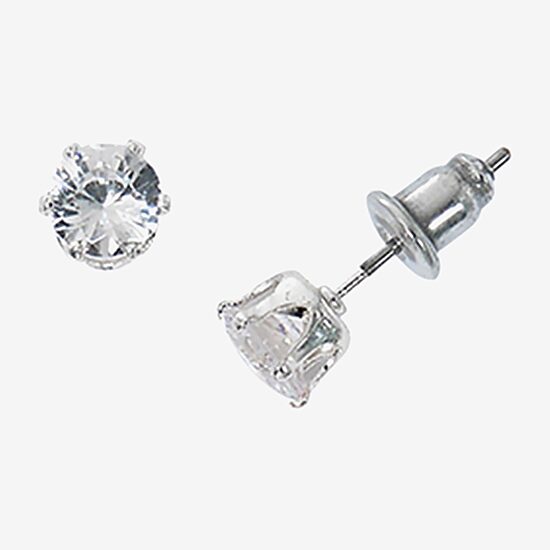 Sparkle Allure Light Up Box Womens Cubic Zirconia Pure Silver Over Brass Round 2-pc. Jewelry Set