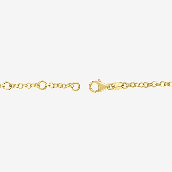 Diamond Addiction (G-H / I1-I2) Womens 1/3 CT. T.W. Lab Grown White Diamond 10K Gold Heart Charm Bracelet