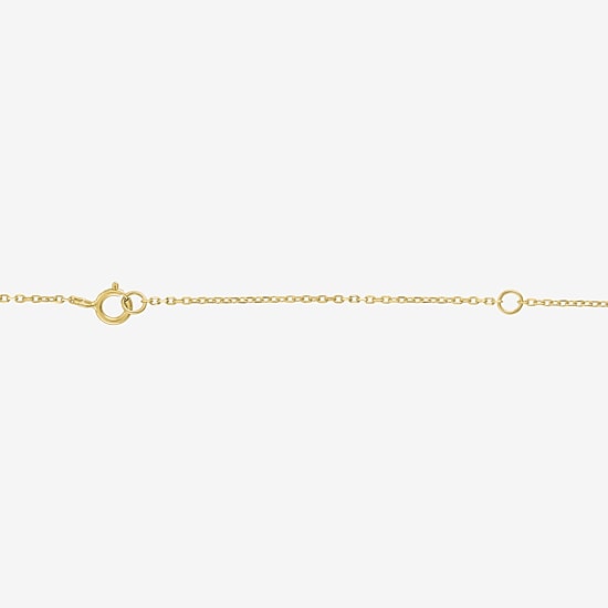 Diamond Addiction (G-H / I1-I2) Womens Diamond Accent Lab Grown White Diamond 14K Gold Over Silver Round 16 Inch Pendant Necklace