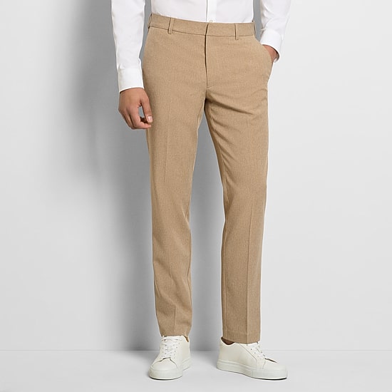 Van Heusen Everyday Defense Stain Shield Mens Slim Fit Dress Flat Front Pant