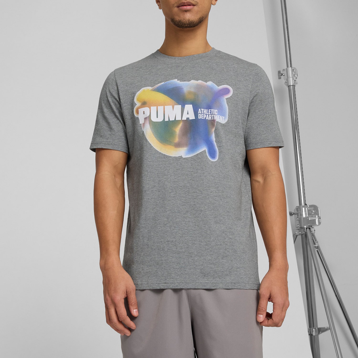 PUMA Mens Crew Neck Short Sleeve Regular Fit Graphic T-Shirt