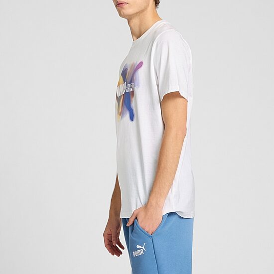PUMA Mens Crew Neck Short Sleeve Regular Fit Graphic T-Shirt