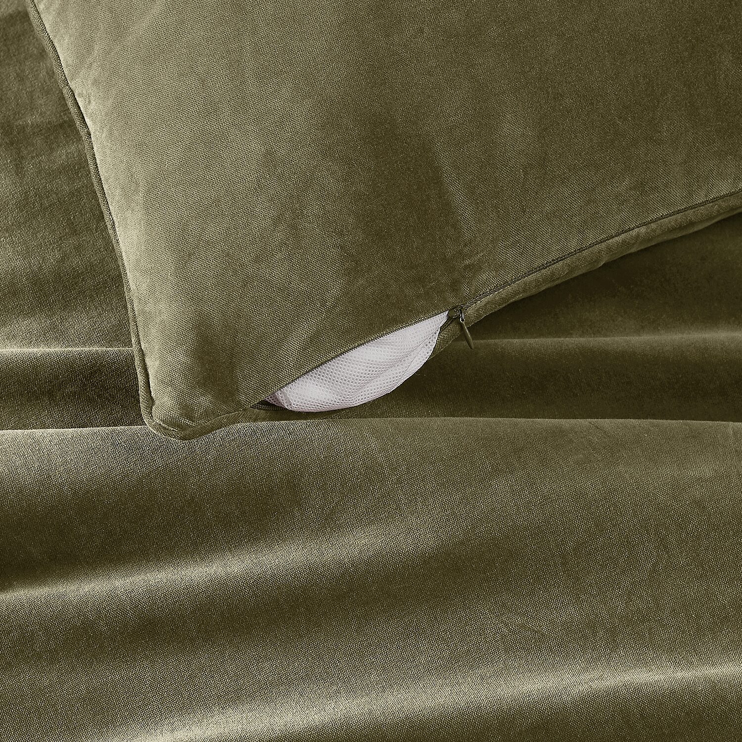 Brooklyn Loom Matte Cotton Velvet Euro Sham