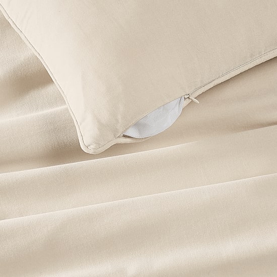 Brooklyn Loom Matte Cotton Velvet Euro Sham