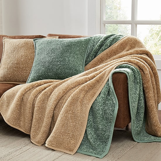 Brooklyn Loom Heathered Sherpa 2-pc. Square Throw Pillow