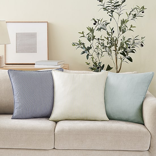 Brooklyn Loom Pinstripe Square Throw Pillow
