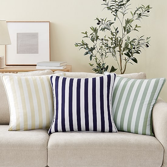 Brooklyn Loom Levi Stripe Square Throw Pillow