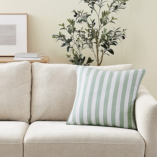 Brooklyn Loom Levi Stripe Square Throw Pillow