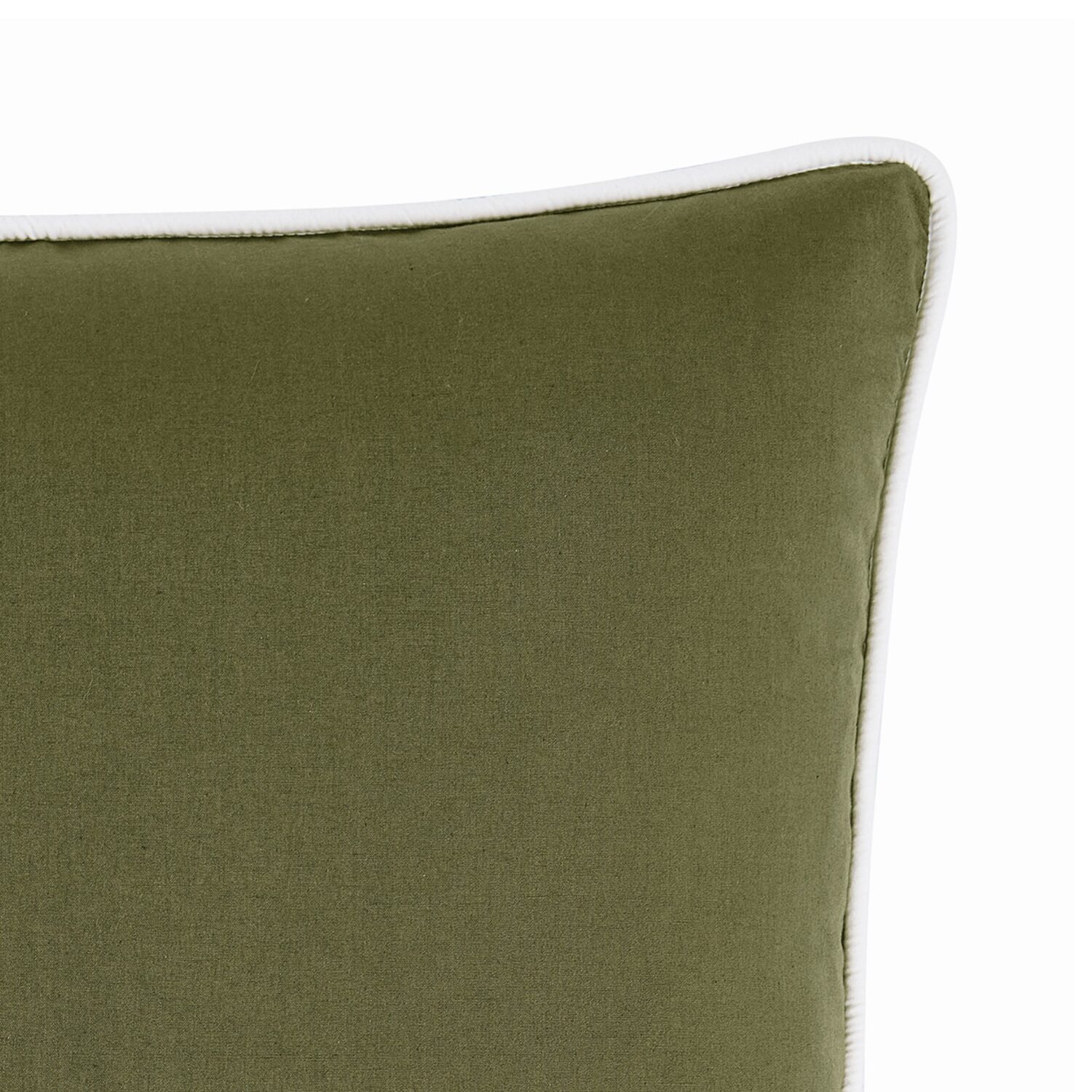 Brooklyn Loom Contrast Piped Solid Rectangular Throw Pillow