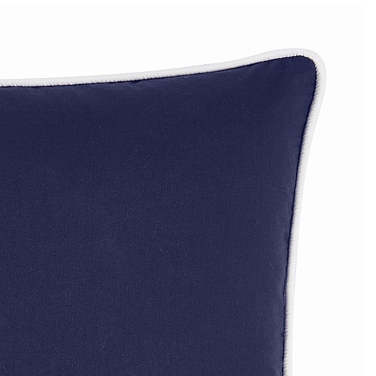 Brooklyn Loom Contrast Piped Solid Rectangular Throw Pillow