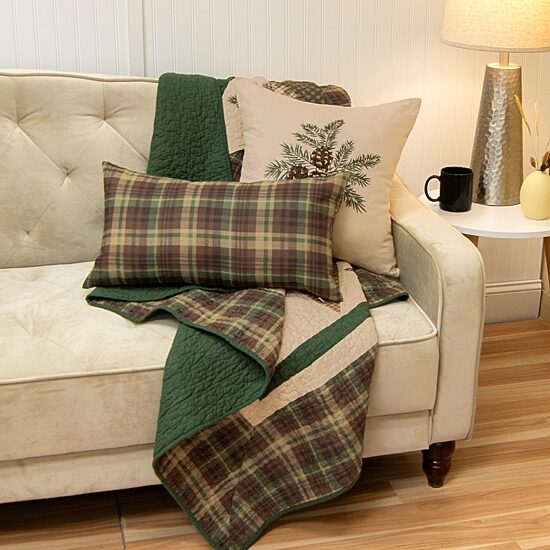 Donna Sharp Pine Star Washable Hypoallergenic Midweight Throw