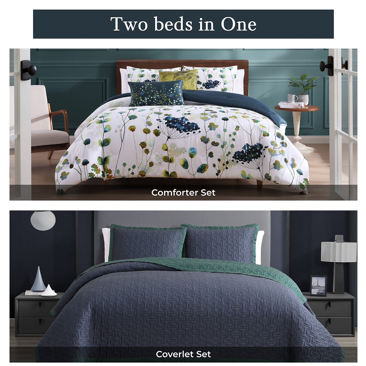 Bebejan 8-pc. Reversible Comforter Set