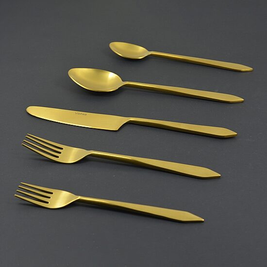 Vibhsa Golden Brushed 20-pc. Flatware Set
