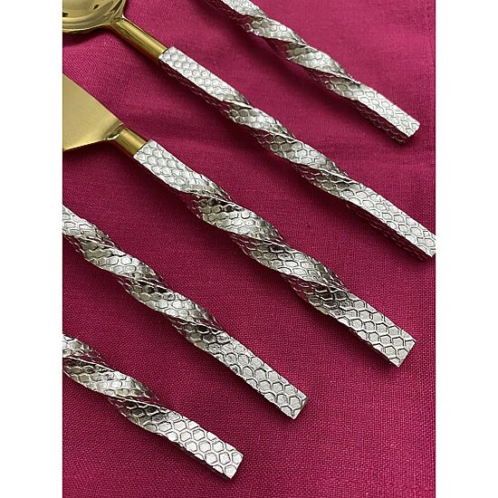 Vibhsa Silver Oranated 20-pc. Flatware Set
