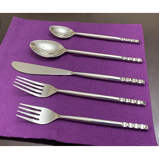Vibhsa Curved 20-pc. Flatware Set
