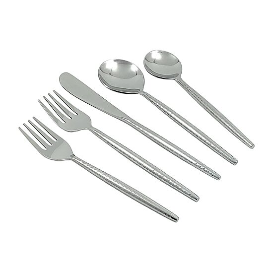 Vibhsa Hammered 20-pc. Flatware Set