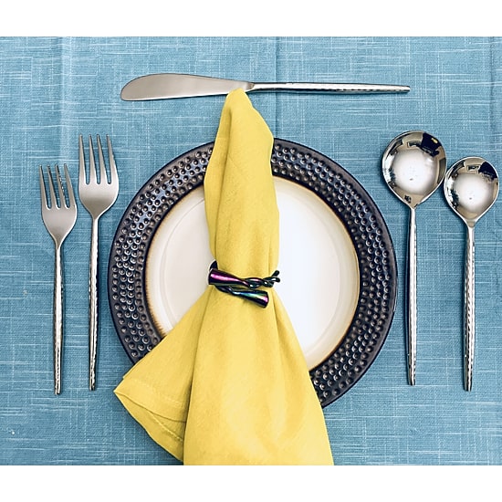Vibhsa Hammered 20-pc. Flatware Set