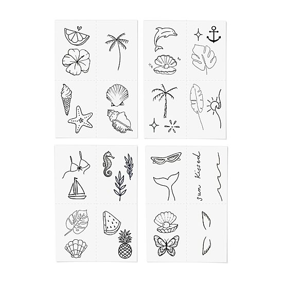 Inked By Dani Paradise Temporary Tattoo Pack