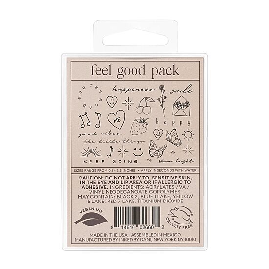 Inked By Dani Feel Good Temporary Tattoo Pack