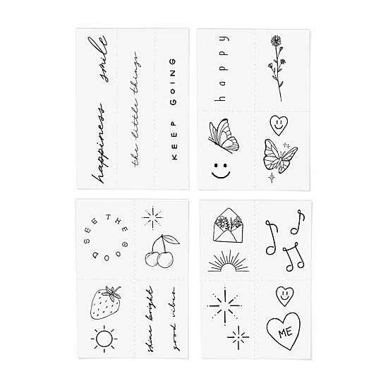 Inked By Dani Feel Good Temporary Tattoo Pack
