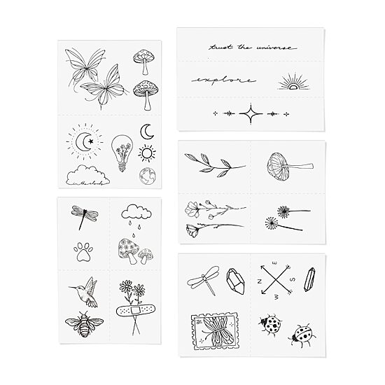 Inked By Dani Explorer Temporary Tattoo Pack