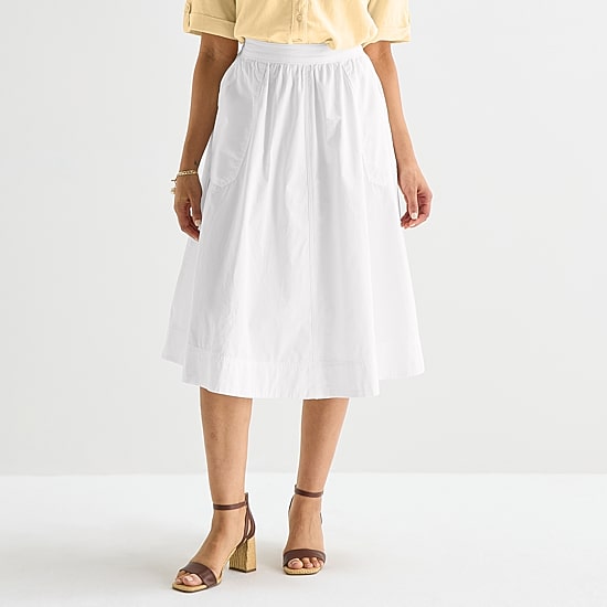Liz Claiborne Womens High Rise A-Line Skirt