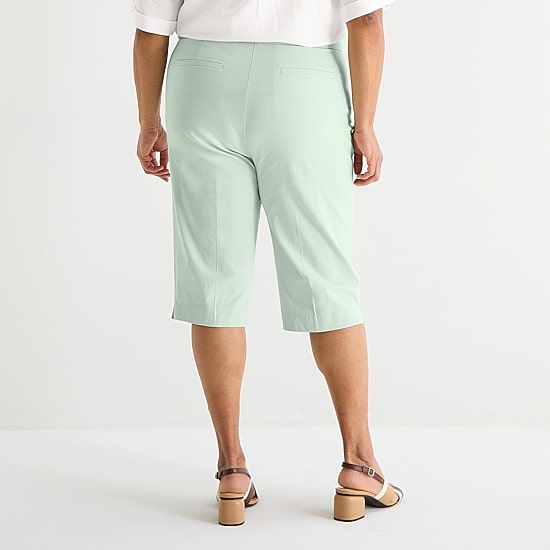 Liz Claiborne Lisa Womens Plus Straight Capri Pant