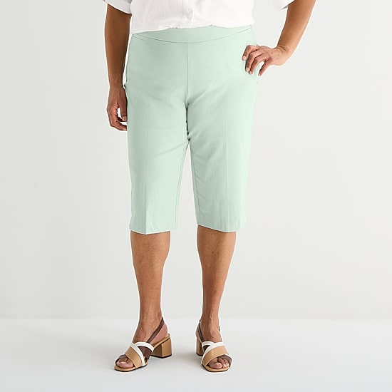 Liz Claiborne Lisa Womens Plus Straight Capri Pant
