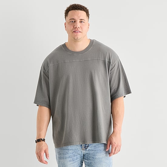 Arizona Mens Crew Neck Short Sleeve Big and Tall T-Shirt