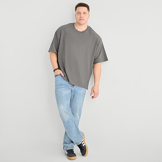 Arizona Mens Crew Neck Short Sleeve Big and Tall T-Shirt