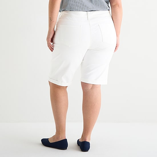 St. John's Bay Womens 11" Plus Bermuda Short