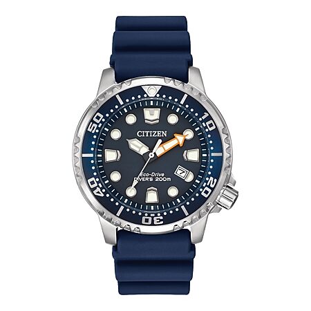 Bulova Snorkel Mens Blue Strap Watch 98b474, Color: Blue - JCPenney