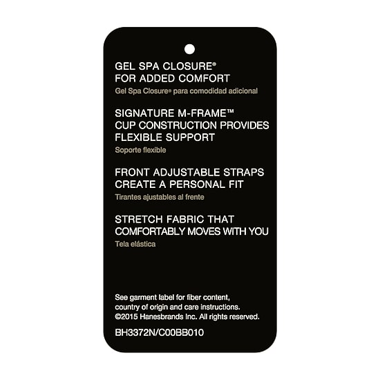 Bali Double Support® Spa Closure® Comfort-U Back Full Coverage Wireless Full Coverage Bra 3372