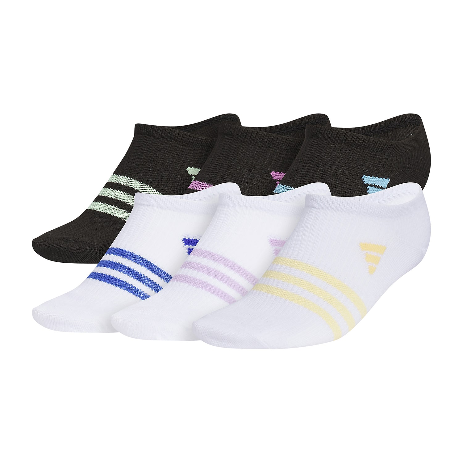 adidas Little & Big Kid Girls 6 Pair No Show Socks