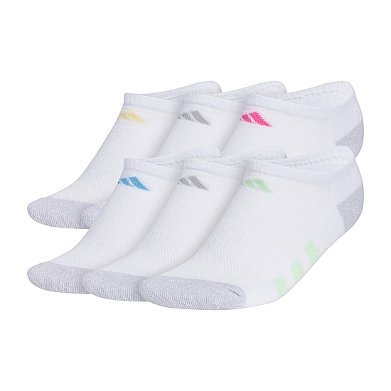 adidas Little & Big Kid Girls 6 Pair No Show Socks