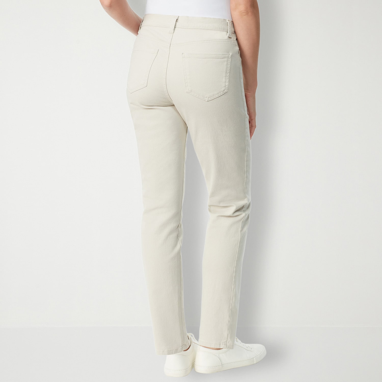 Gloria Vanderbilt Amanda Womens Petite High Rise Stretch Fabric Tapered Leg Jean