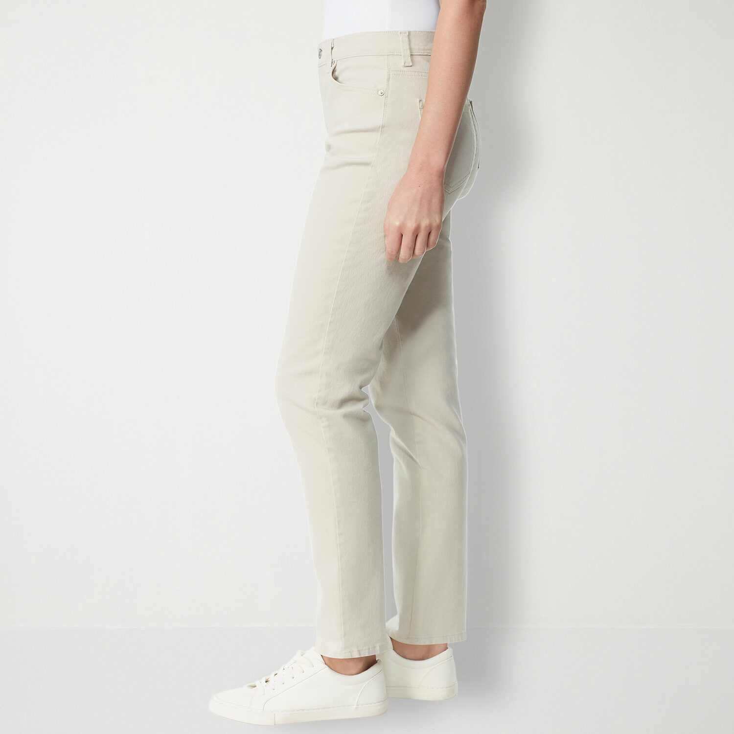 Gloria Vanderbilt Amanda Womens Petite High Rise Stretch Fabric Tapered Leg Jean