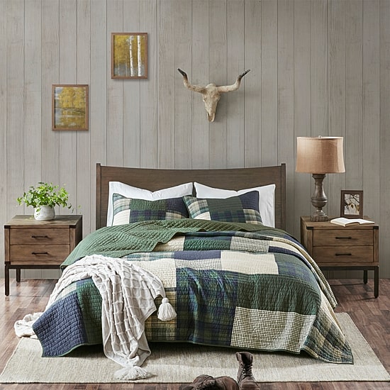 Woolrich Mill Creek Oversized Cotton 3pc Quilt Set