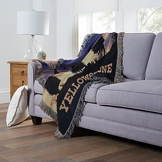 Northwest Yellowstone Giddy Up Tapestry Throw