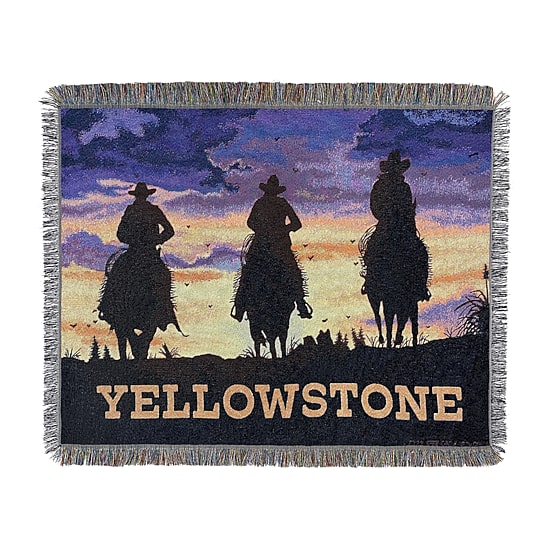 Northwest Yellowstone Giddy Up Tapestry Throw