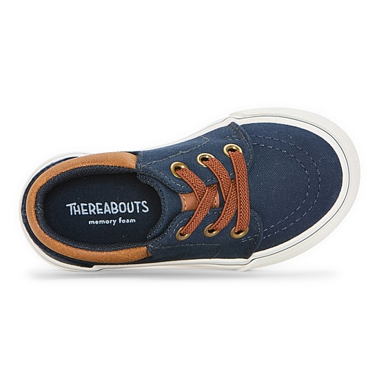 Thereabouts Lil Knox Boys Moc Closed Toe Slip-On Shoe, Color: Navy ...