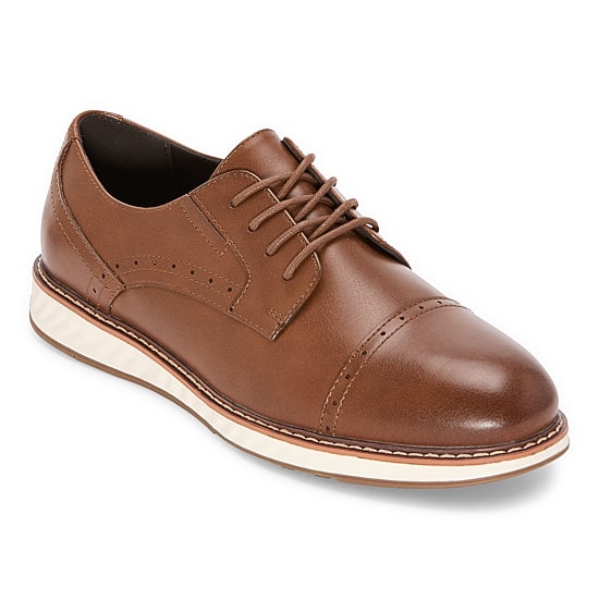 Stafford Cooper Little & Big Kid Boys Cap Closed Toe Oxford Shoes