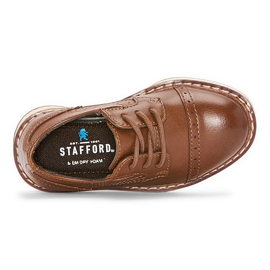 Stafford Lil Cooper Toddler Boys Cap Closed Toe Oxford Shoes