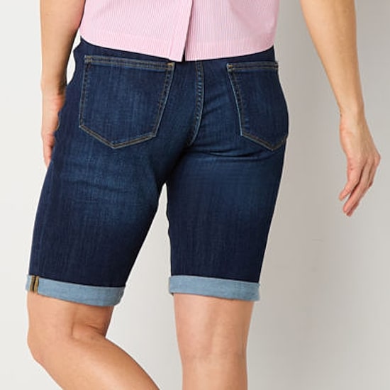 St. John's Bay Womens 11" Mid Rise Bermuda Short